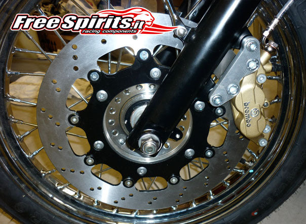 KIT FREINAGE 4 PISTONS BREMBO POUR TRIUMPH Bonneville et Scrambler jusque 2015