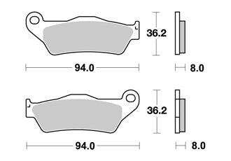 Plaquettes de freins avant ROYAL ENFIELD AP RACING STANDARD ORGANIQUE