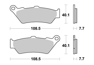 Plaquettes de frein avant pour Royal-Enfield 650 Interceptor et Continental GT AP Racing Standard