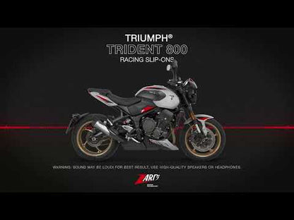Silencieux ZARD pour Triumph Trident 800 (2026)