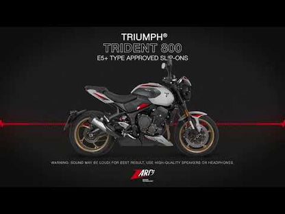 Silencieux ZARD pour Triumph Trident 800 (2026)