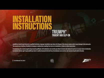 Silencieux ZARD pour Triumph Trident 800 (2026)